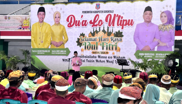 Momen Idulfitri 1445 Hijriah, Pemkab Gorontalo Gelar Doa untuk&nbsp;Negeri