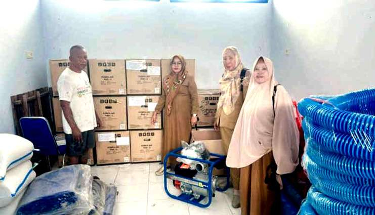 Petani di Kota Gorontalo Kebagian 19 Unit Pompa Air dari&nbsp;Kementerian
