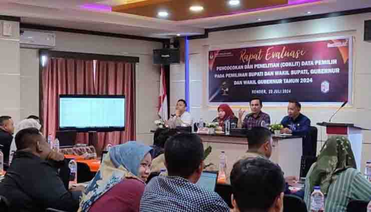 KPU Bone Bolango gelar Rapat Evaluasi Coklit Data&nbsp;Pemilih