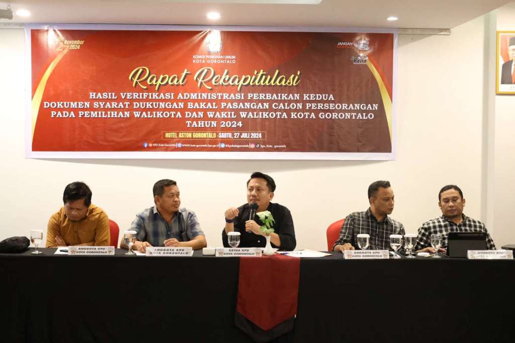 Dua Bapaslon Perseorangan di Kota Gorontalo Lolos Vermin Perbaikan&nbsp;Kedua