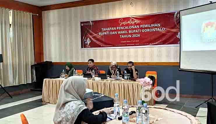 KPU Kabupaten Gorontalo Sosialisasikan PKPU No.8 Tahun&nbsp;2024