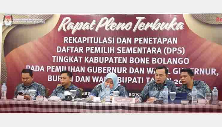 KPU Bone Bolango Tetapkan DPS Pilkada 2024 Sebanyak&nbsp;123.057