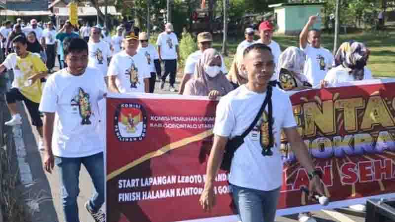 Berbagai Lomba Warnai Pentas Demokrasi KPU Gorontalo&nbsp;Utara