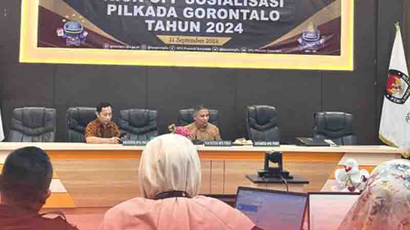 KPU Boalemo Ikut Rapat Persiapan Kick Off Sosialisasi Pilkada&nbsp;2024