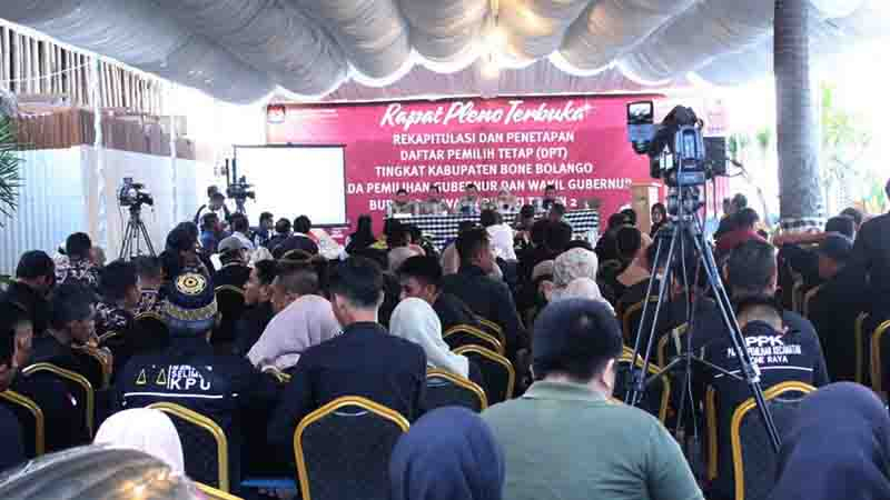 Daftar Pemilih Tetap di Bone Bolango Pilkada 2024 Sebanyak&nbsp;122.929